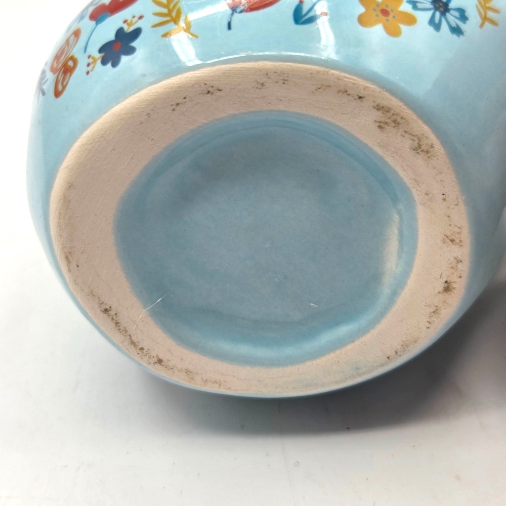 Ceramic HP Blue Bird Succulent Herb Planter Window Sill Kitchy Cottagecore - Picture 7 of 7